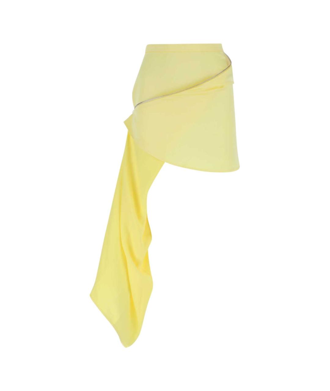J.W.ANDERSON Желтая полиэстеровая юбка мини, фото 1