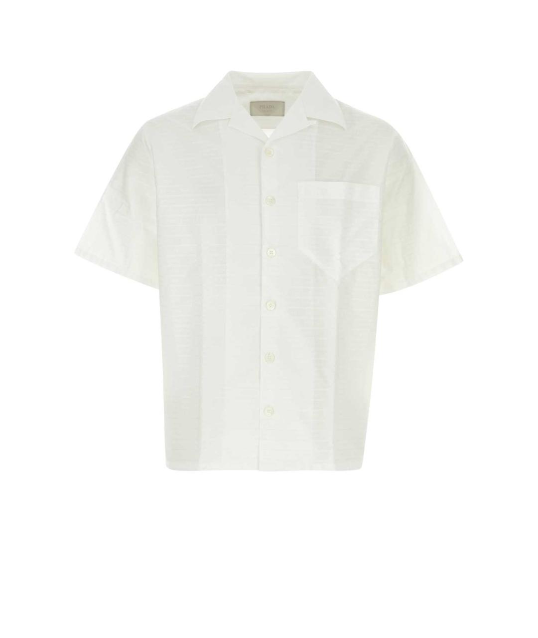 PRADA Белая хлопковая кэжуал рубашка, фото 1