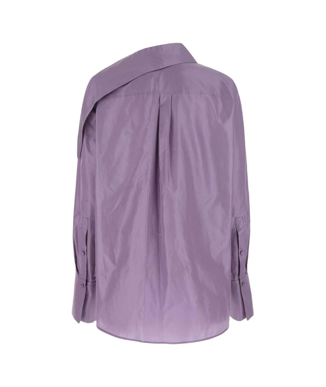 VALENTINO Фиолетовая шелковая рубашка, фото 2
