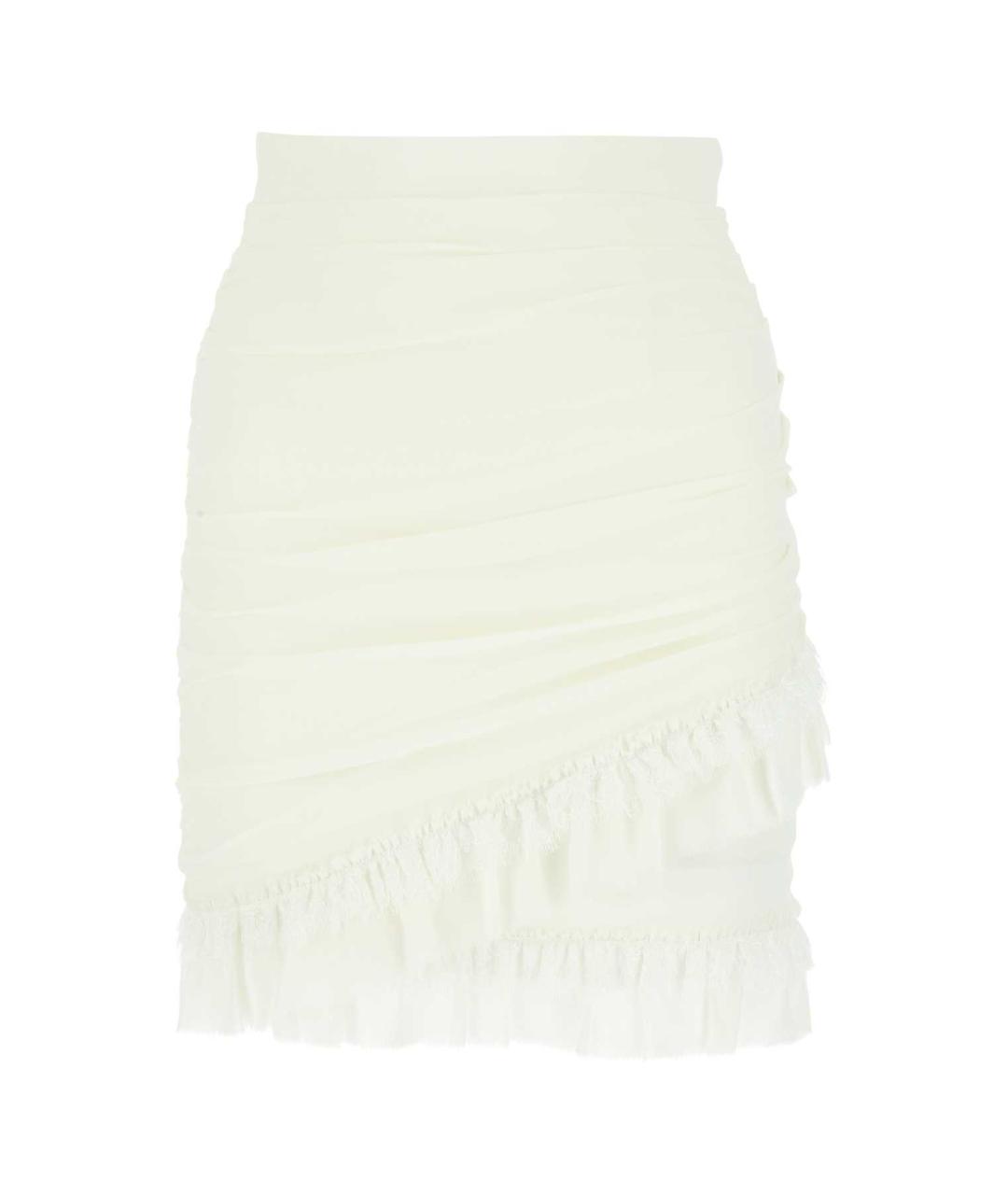 BALMAIN Белая юбка мини, фото 1