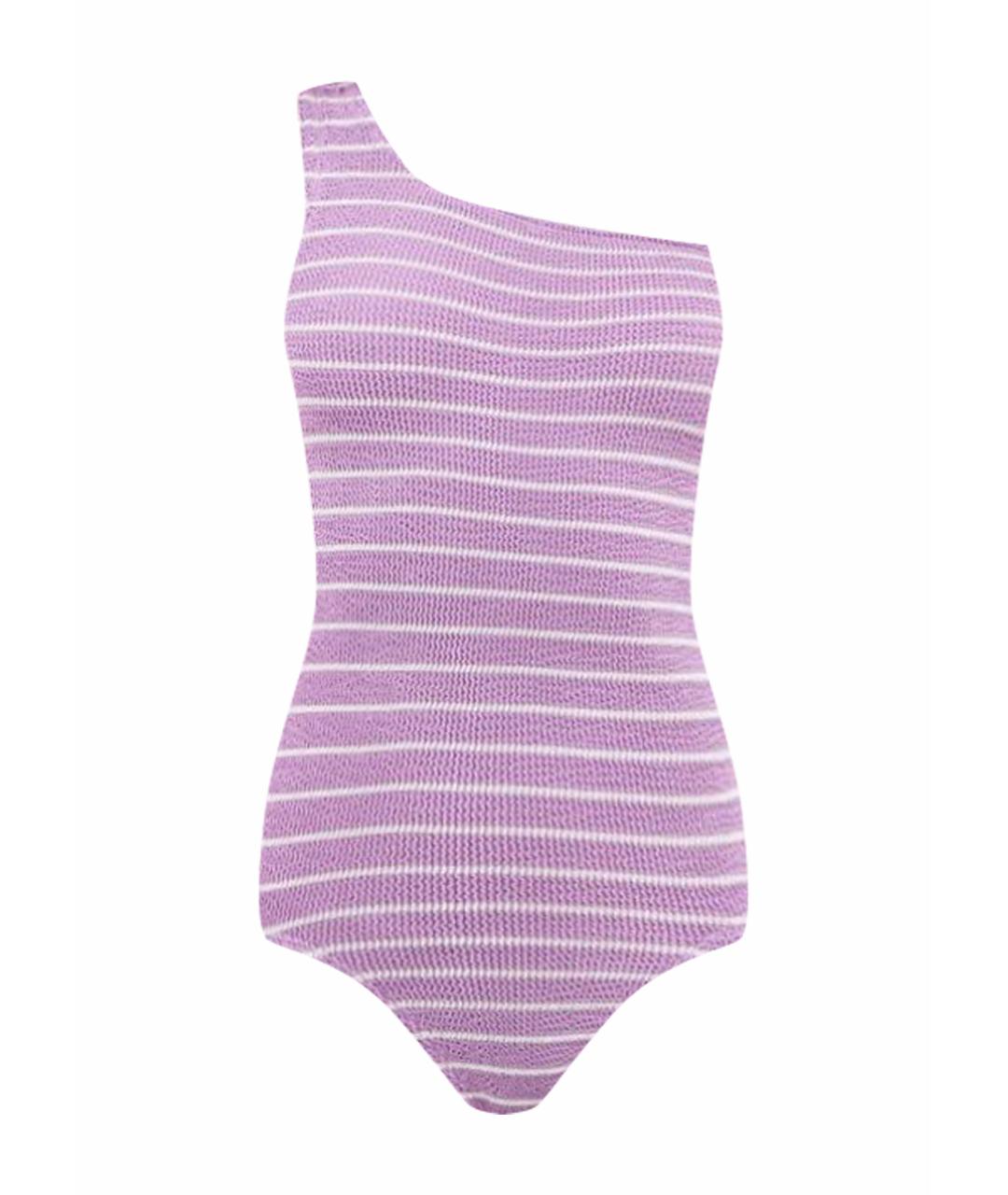 HUNZA G Фиолетовый полиамидовый купальник, фото 1