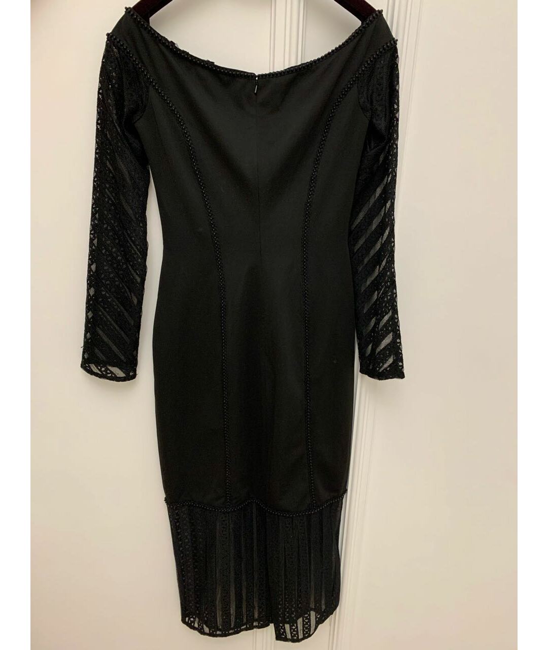 ISABEL SANCHIS Черное кружевное вечернее платье, фото 2