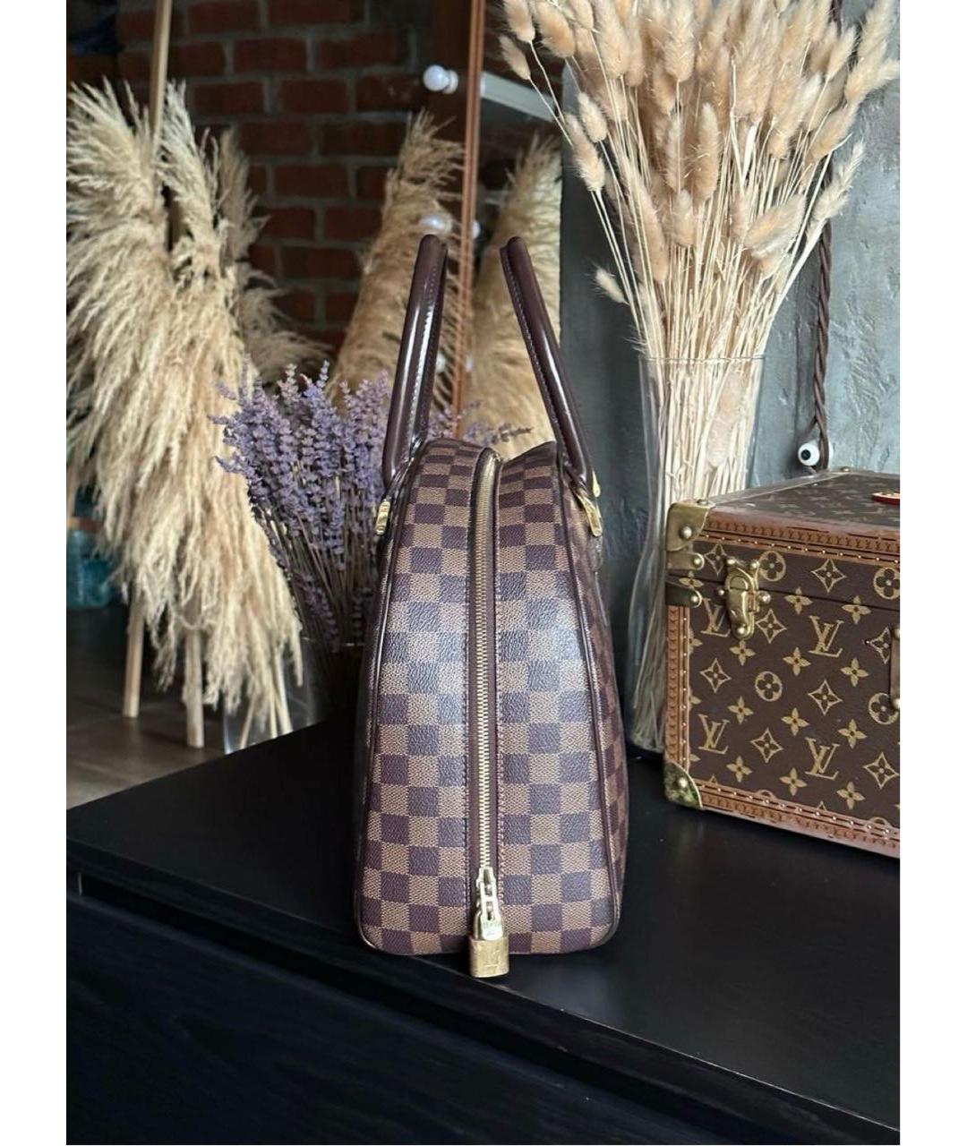 LOUIS VUITTON Коричневая сумка с короткими ручками, фото 2