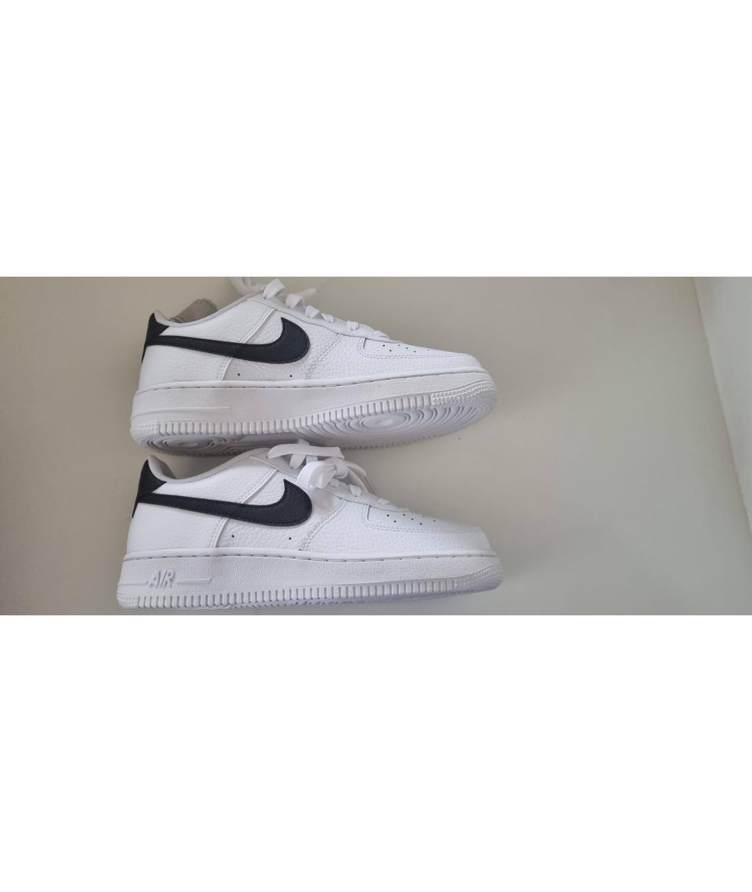 NIKE Белые кожаные кроссовки, фото 2