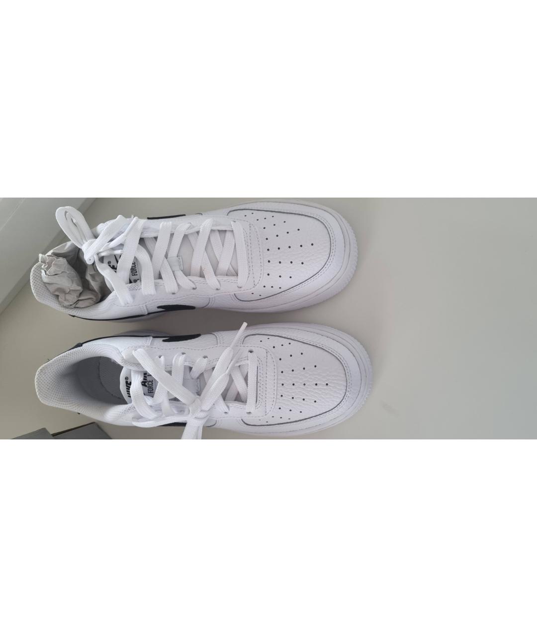 NIKE Белые кожаные кроссовки, фото 3