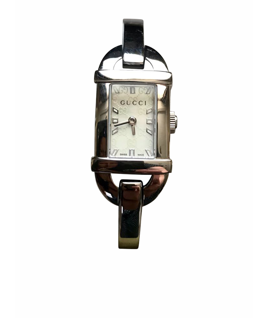 GUCCI Серебряные стальные часы, фото 1