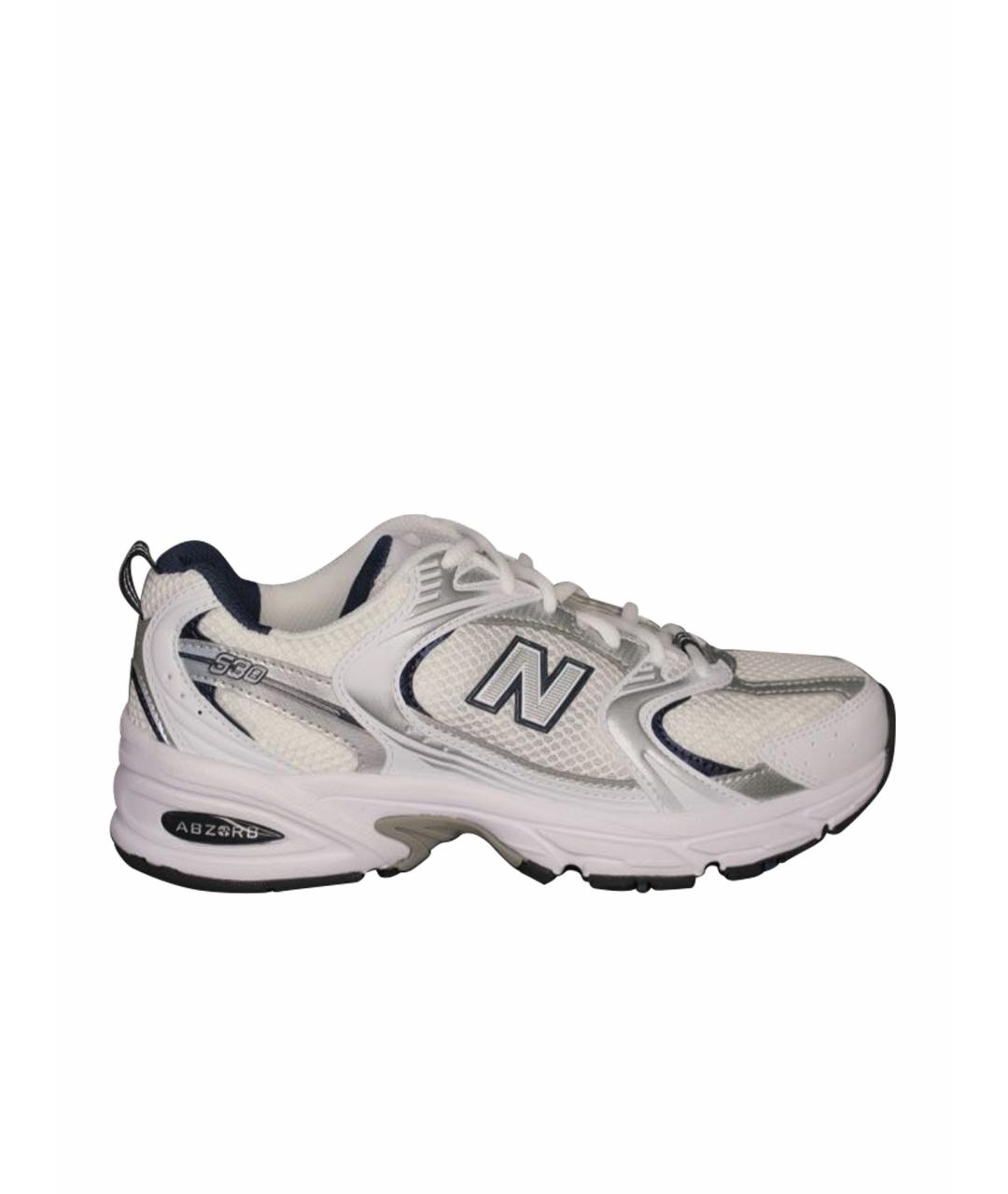 NEW BALANCE Белые текстильные кроссовки, фото 1