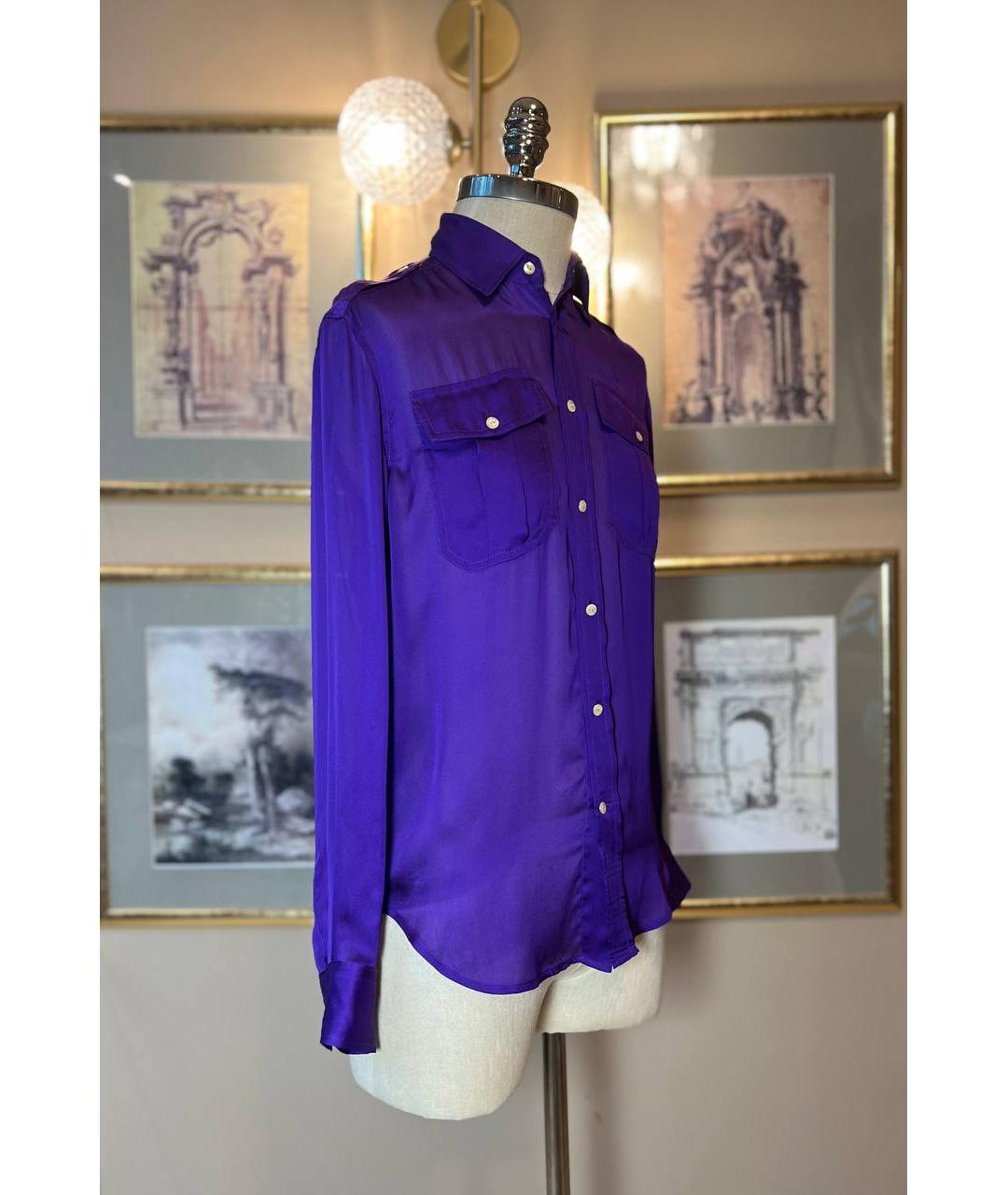 RALPH LAUREN Фиолетовая блузы, фото 6