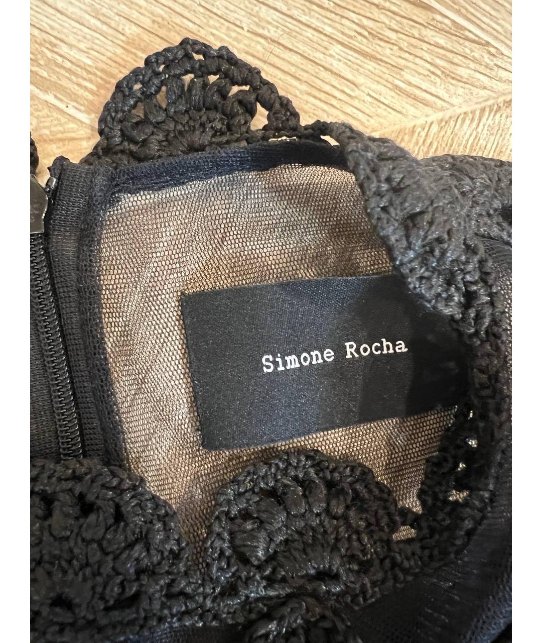 SIMONE ROCHA Черное коктейльное платье, фото 4