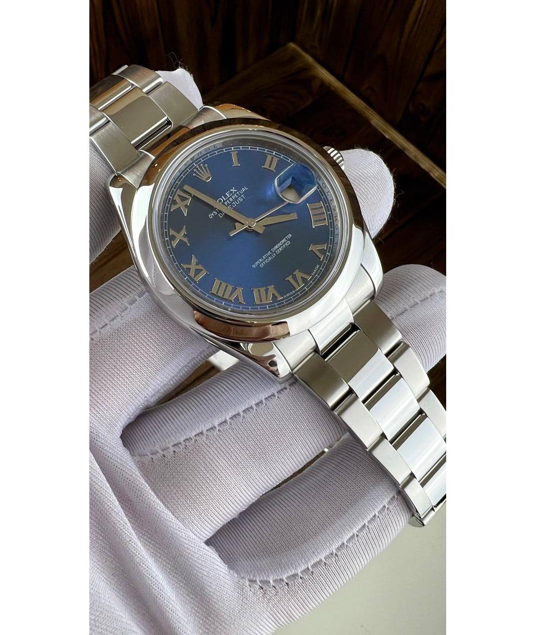 ROLEX Синие часы, фото 3