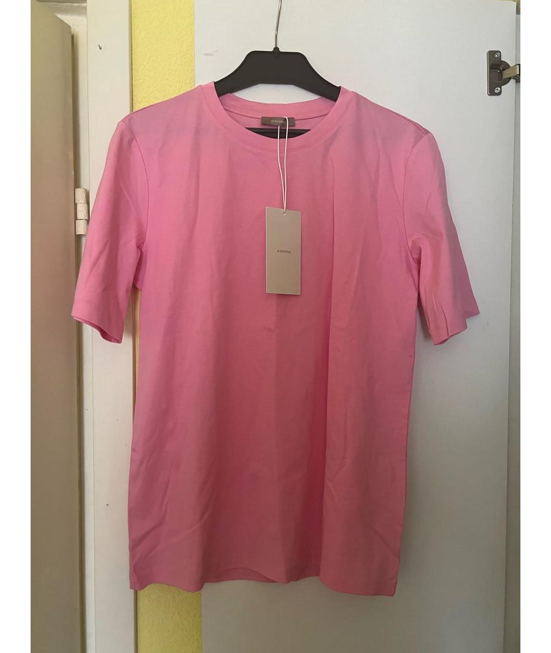 12 STOREEZ Розовая хлопковая футболка, фото 5