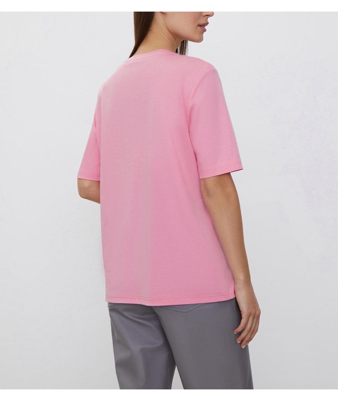 12 STOREEZ Розовая хлопковая футболка, фото 3