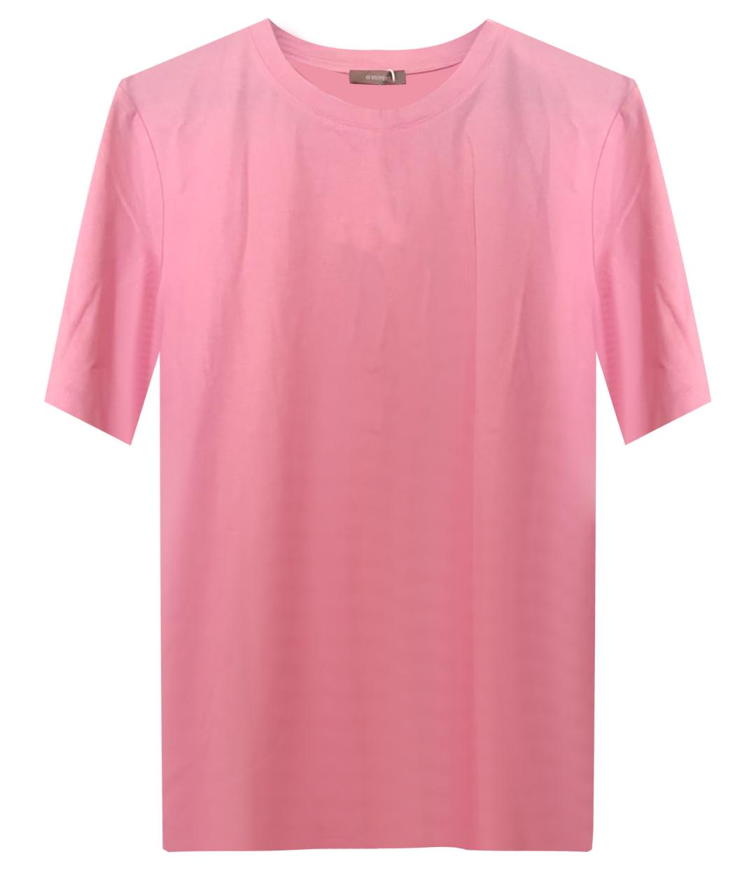 12 STOREEZ Розовая хлопковая футболка, фото 6