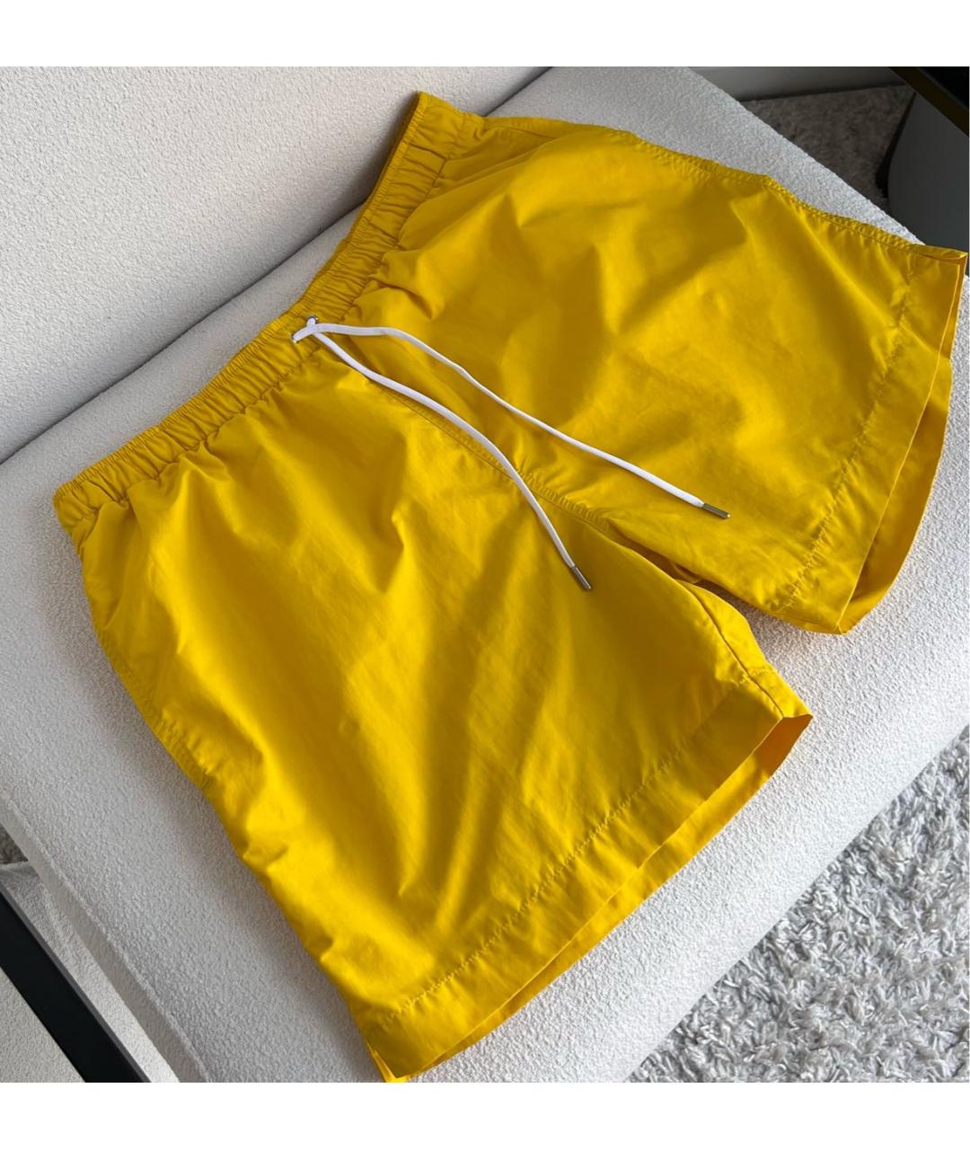 HERMES PRE-OWNED Желтые полиамидовые шорты, фото 6