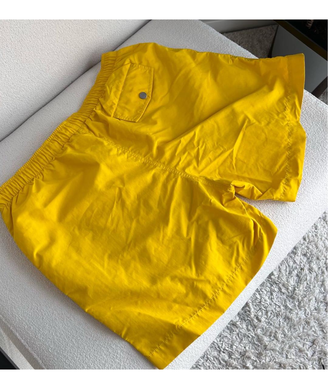HERMES PRE-OWNED Желтые полиамидовые шорты, фото 2