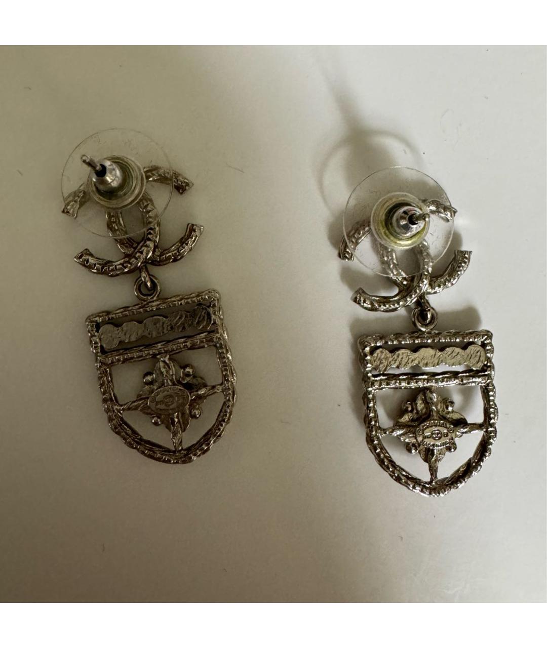 CHANEL Серебряные серьги, фото 2