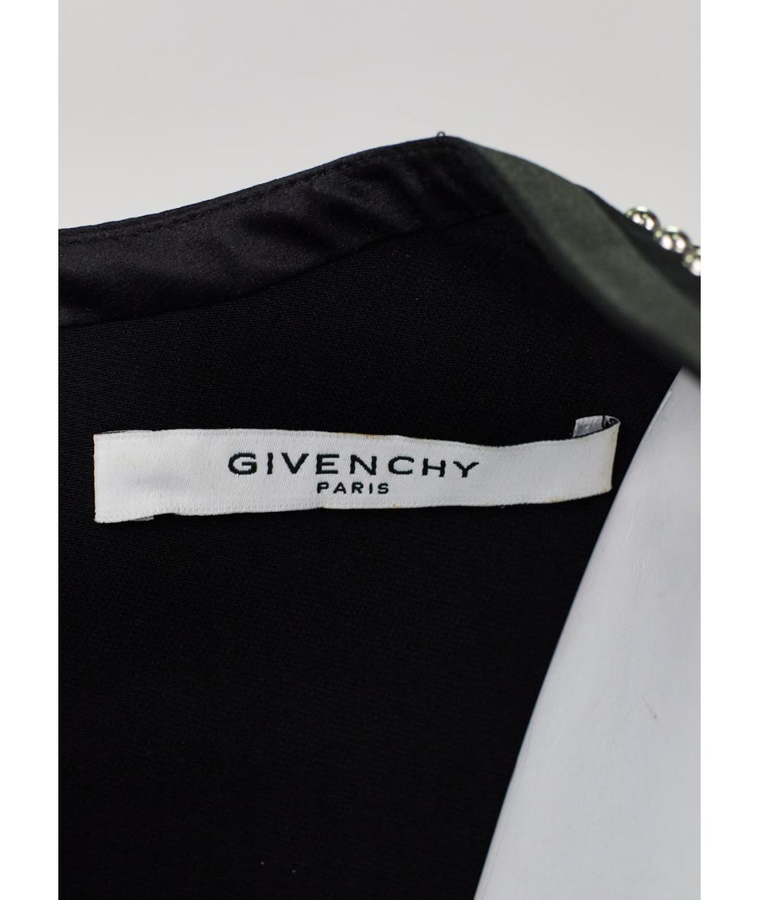 GIVENCHY Черное вискозное коктейльное платье, фото 3