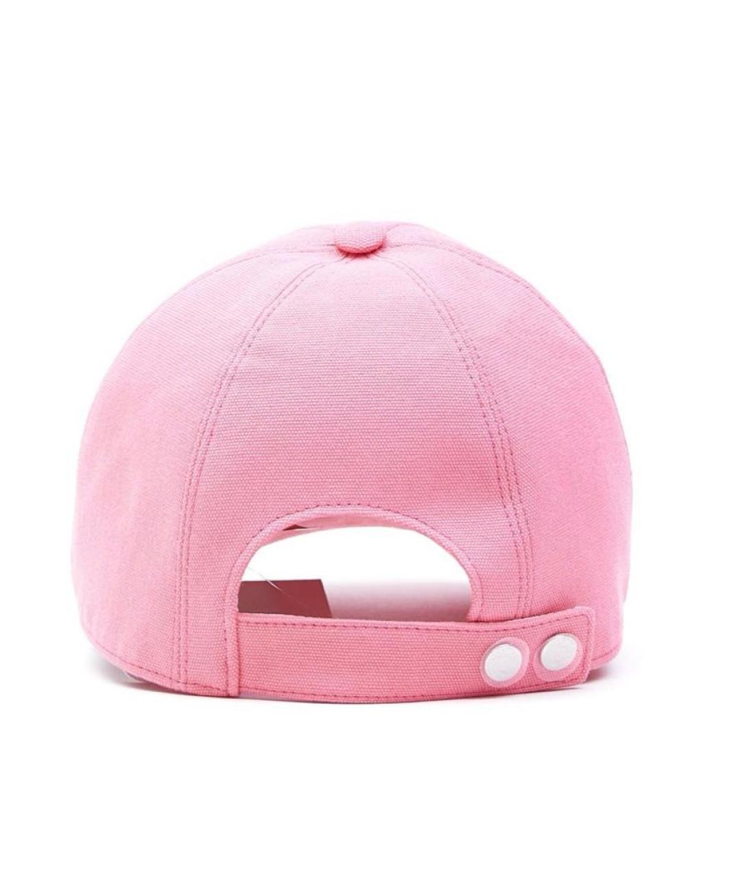 HERMES PRE-OWNED Розовая хлопковая кепка, фото 4