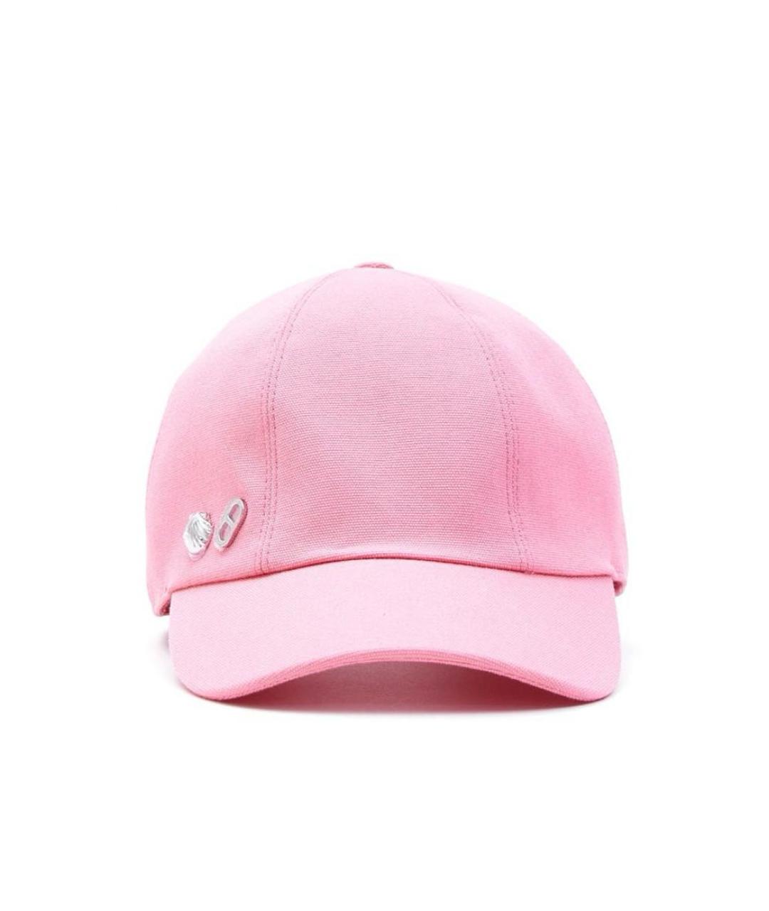 HERMES PRE-OWNED Розовая хлопковая кепка, фото 2