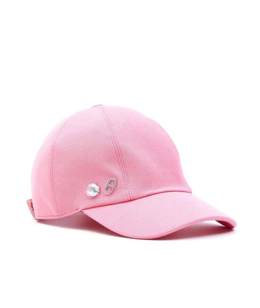 HERMES PRE-OWNED Розовая хлопковая кепка, фото 1