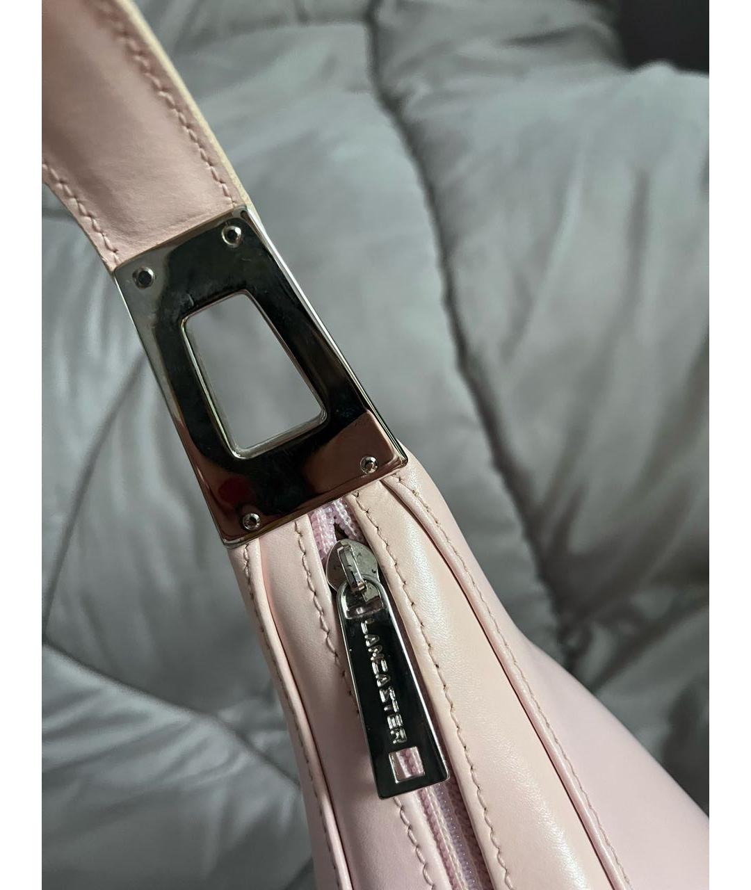 LANCASTER Розовая кожаная сумка через плечо, фото 6
