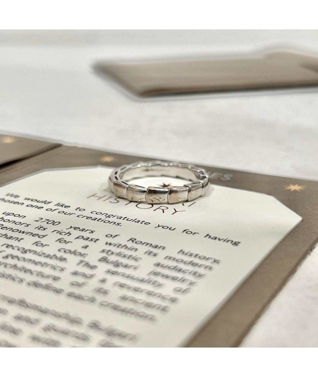 BVLGARI Серебряное кольцо из белого золота, фото 3