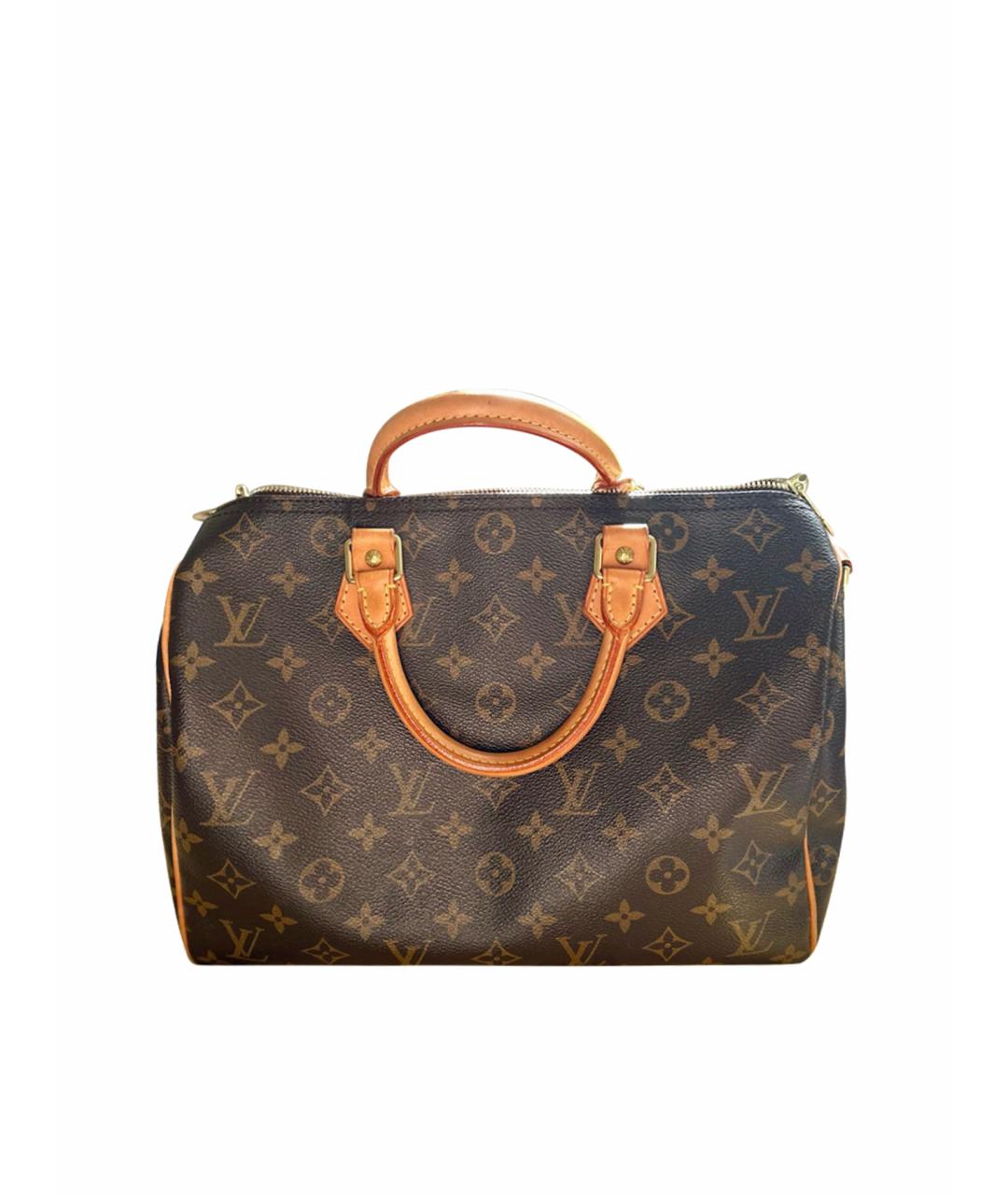 LOUIS VUITTON PRE-OWNED Коричневая кожаная сумка тоут, фото 1