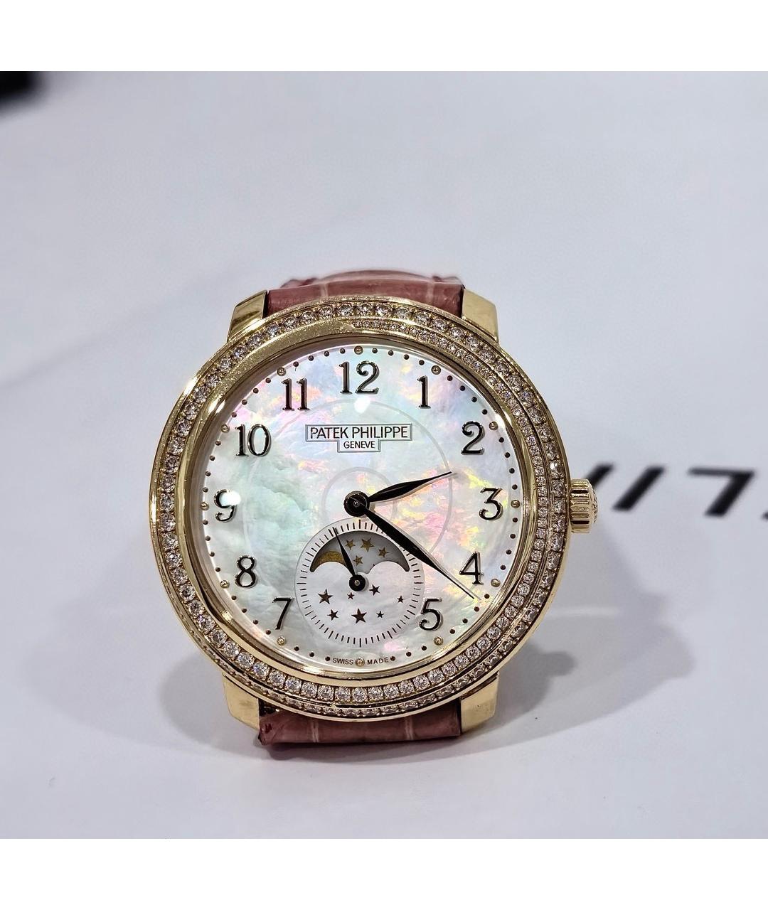 PATEK PHILIPPE Белые часы из розового золота, фото 3