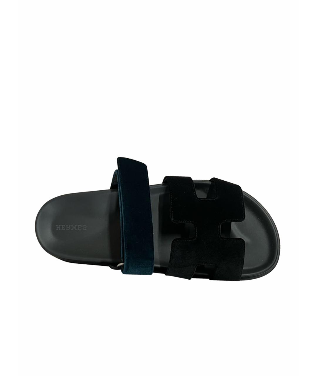 HERMES PRE-OWNED Мульти бархатные сандалии, фото 1