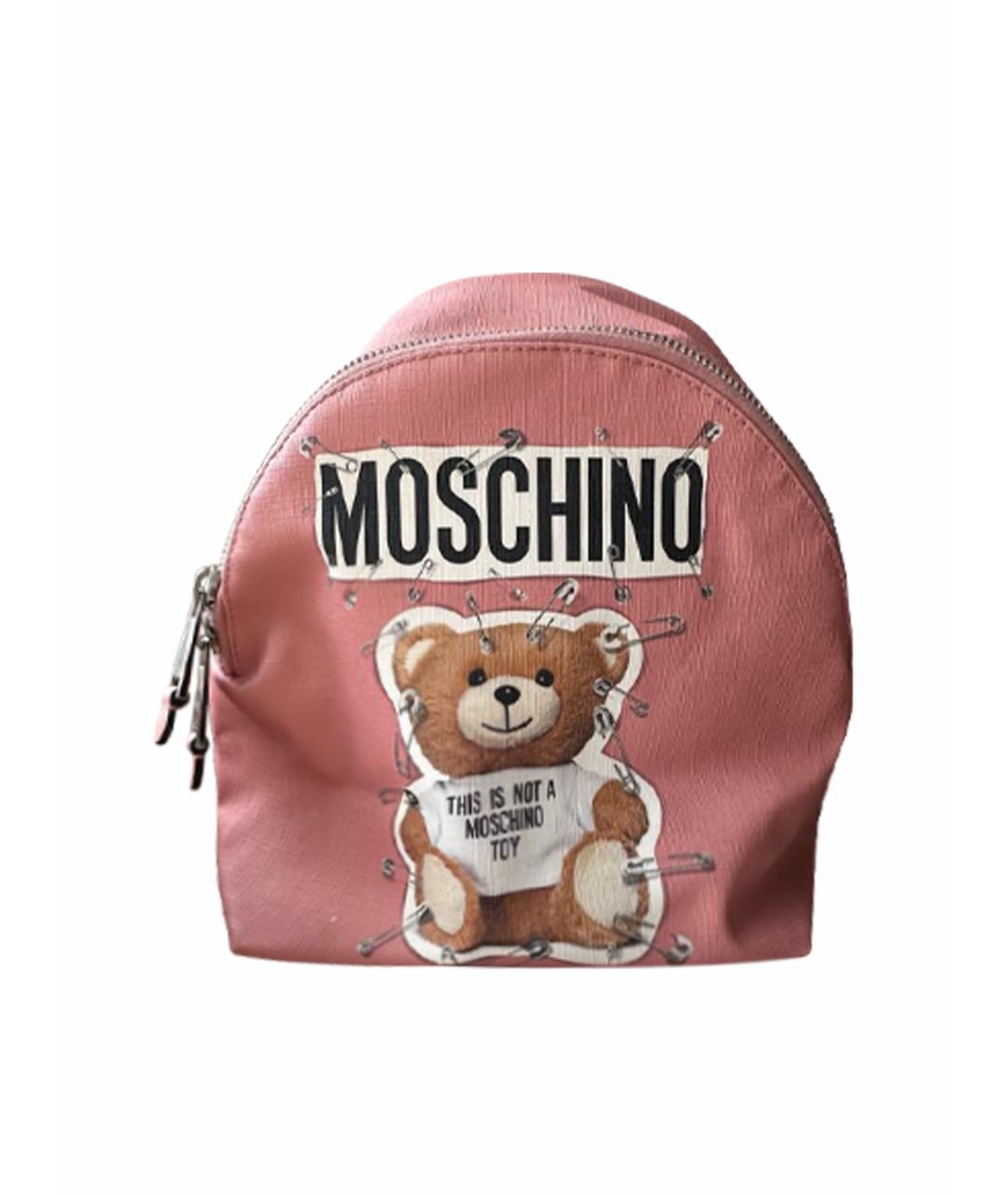 MOSCHINO Розовый рюкзак, фото 1