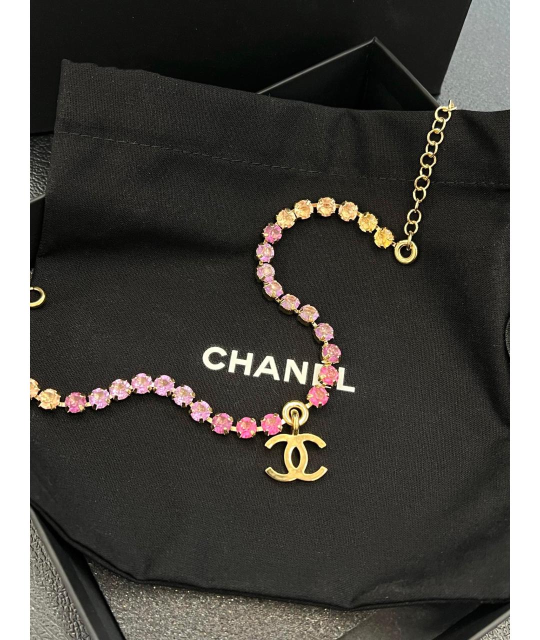 CHANEL Розовый чокер, фото 2