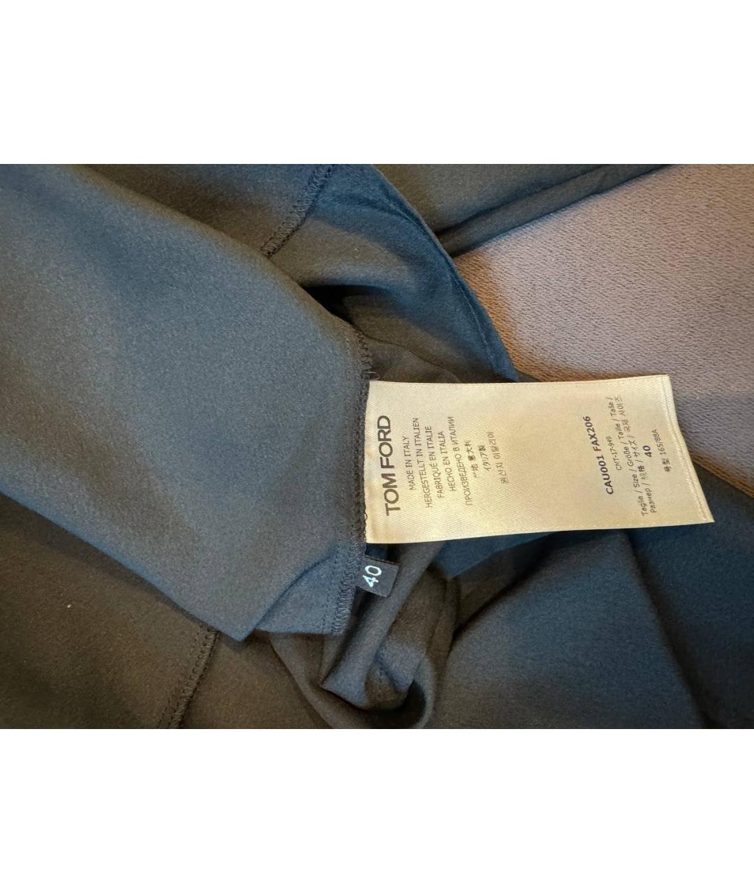 TOM FORD Черная полиэстеровая блузы, фото 4