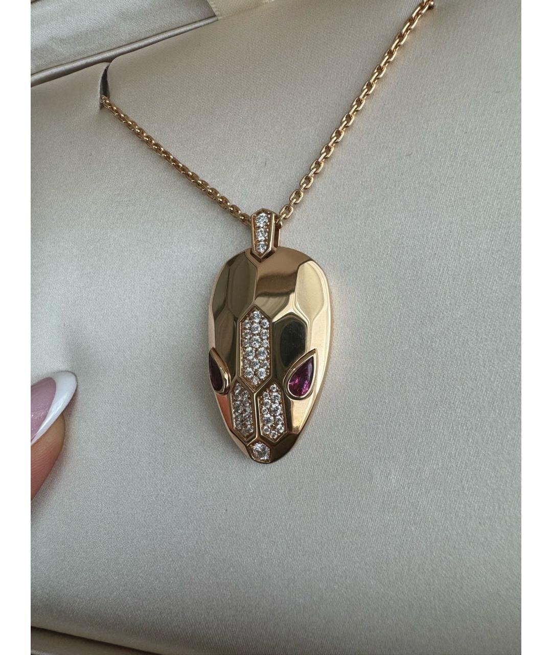 BVLGARI Золотое колье из розового золота, фото 3