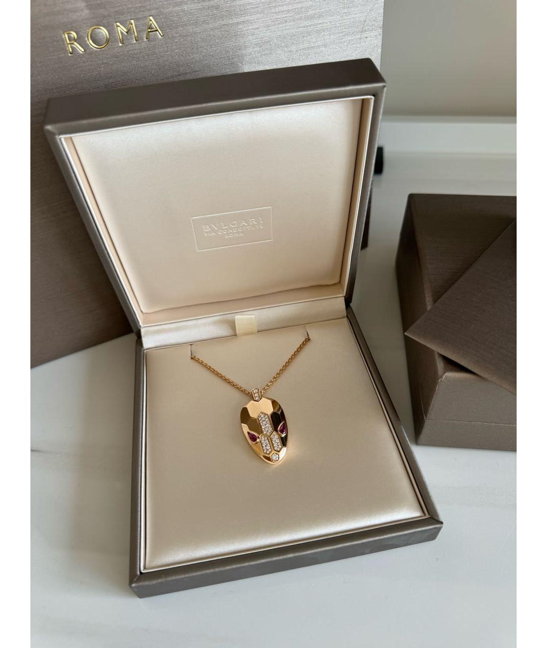 BVLGARI Золотое колье из розового золота, фото 7