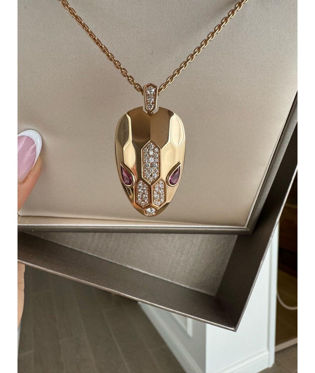 BVLGARI Золотое колье из розового золота, фото 2