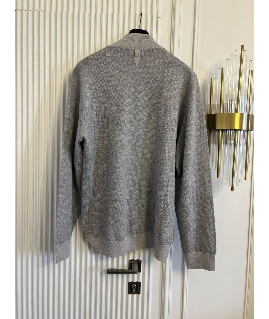 BILLIONAIRE Серый шерстяной джемпер / свитер, фото 2