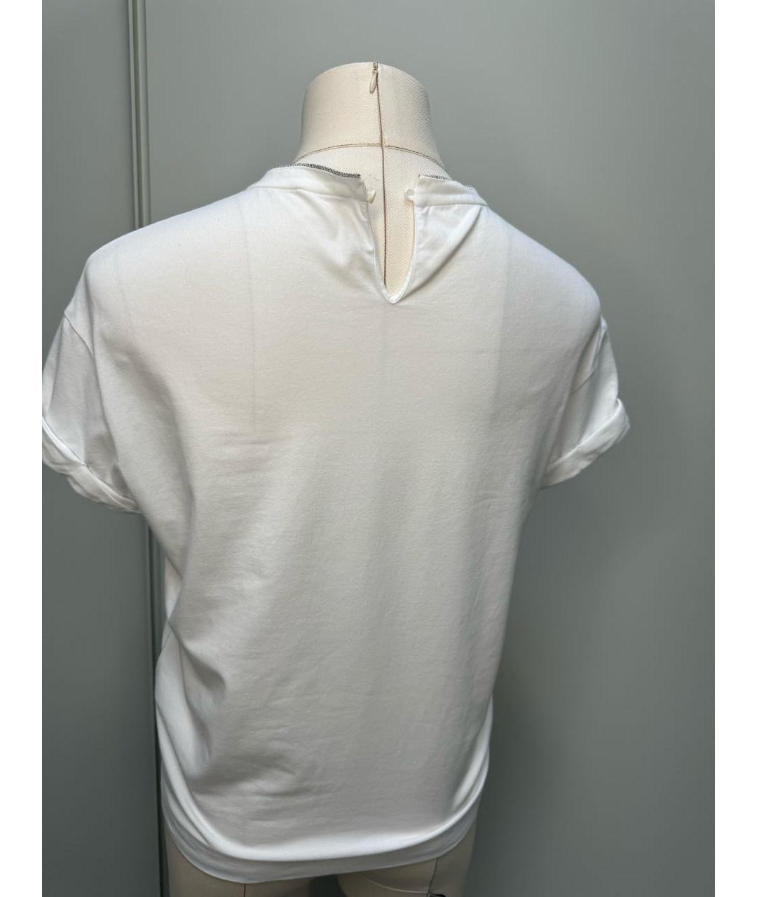 BRUNELLO CUCINELLI Белая футболка, фото 3