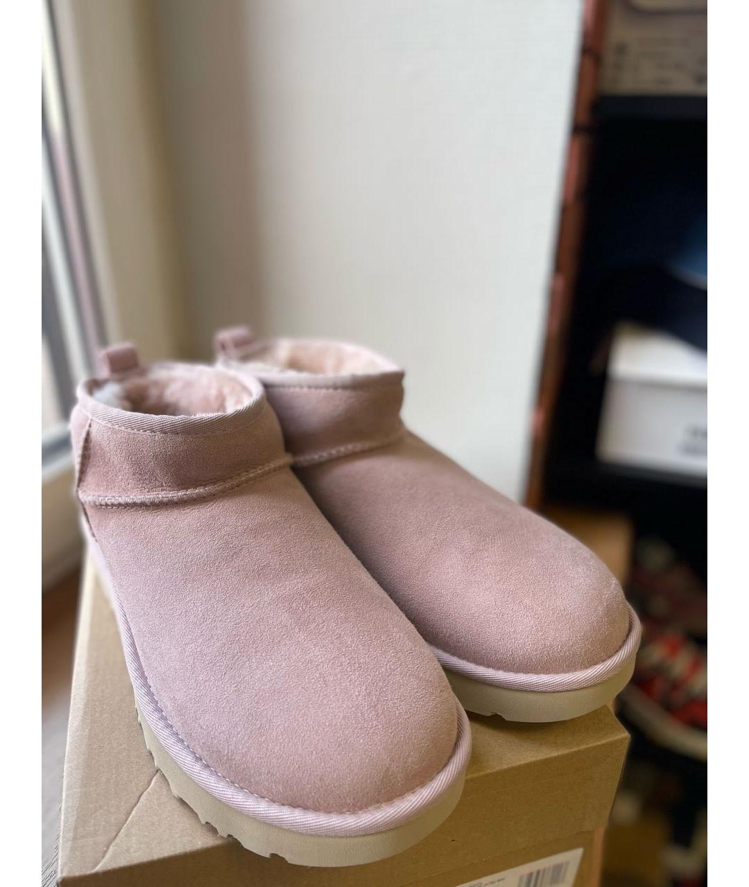 UGG AUSTRALIA Розовые замшевые брогги и оксфорды, фото 6