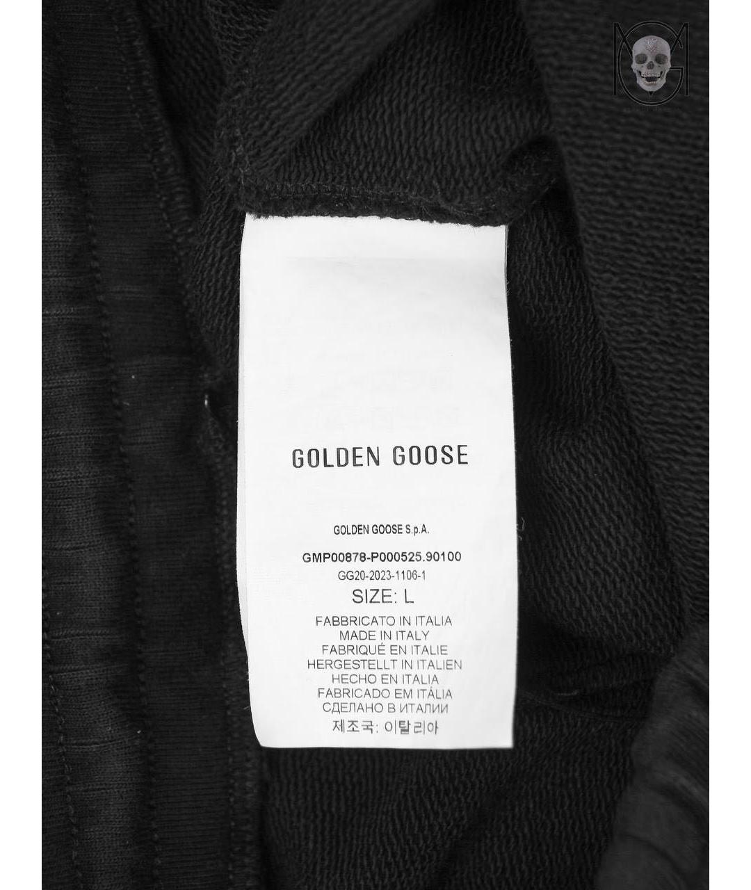 GOLDEN GOOSE DELUXE BRAND Черные хлопковые шорты, фото 6