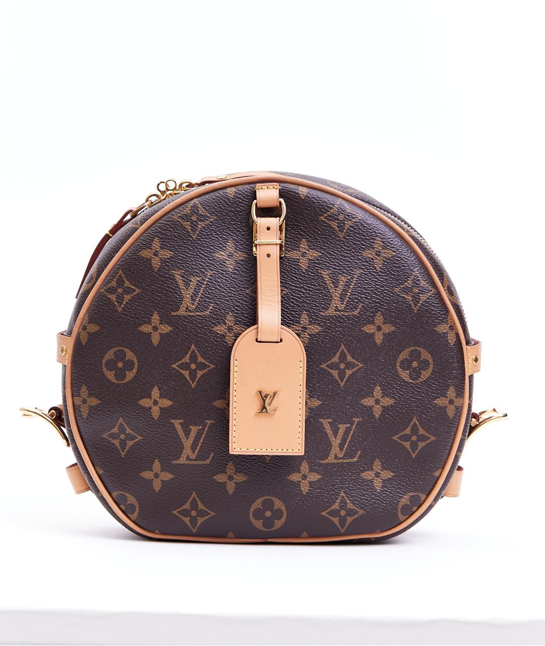 LOUIS VUITTON Коричневая сумка через плечо из искусственной кожи, фото 10