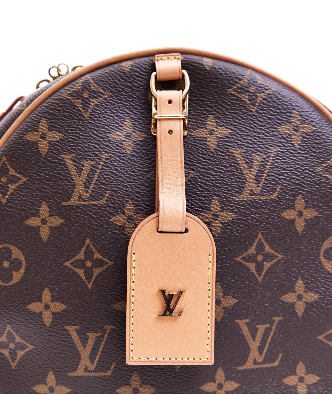 LOUIS VUITTON Коричневая сумка через плечо из искусственной кожи, фото 5