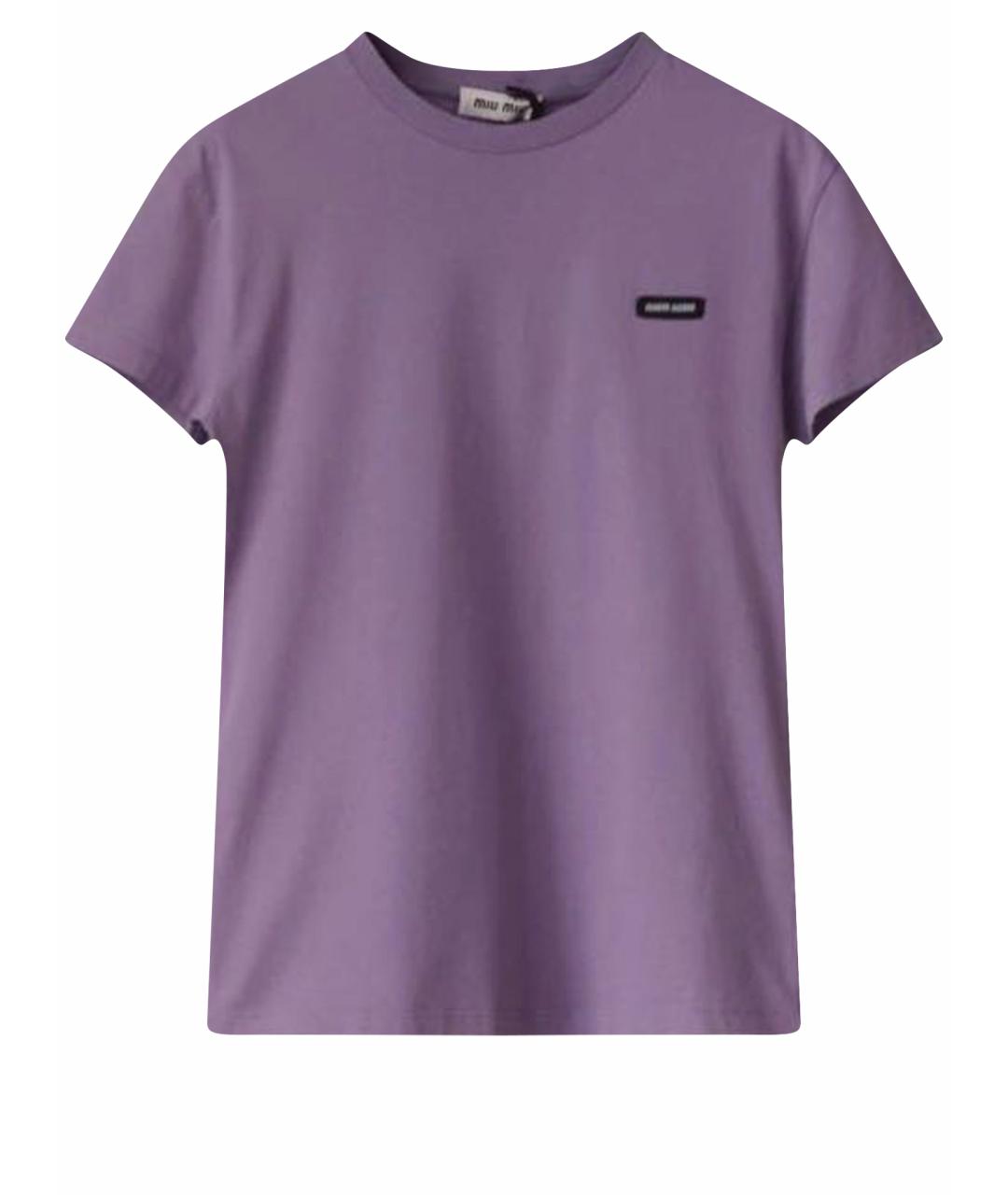 MIU MIU Фиолетовая футболка, фото 1