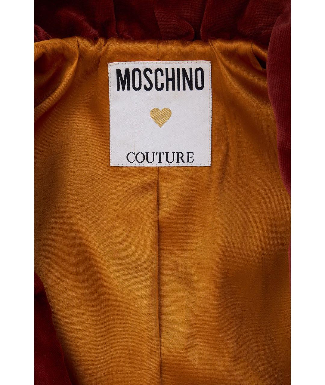 MOSCHINO Коричневая бархатная куртка, фото 6