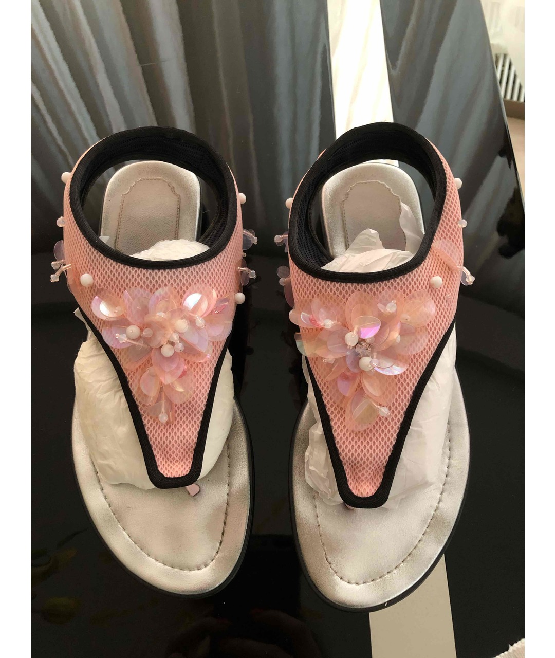 CHRISTIAN DIOR PRE-OWNED Розовые синтетические сандалии, фото 3