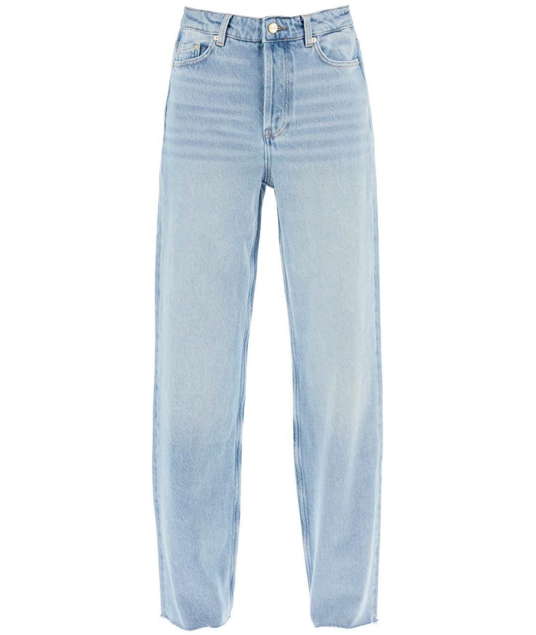 GANNI Голубые прямые джинсы, фото 1