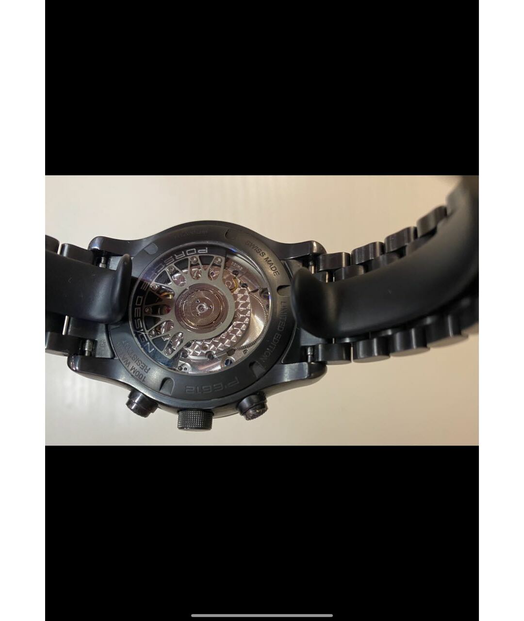PORSCHE DESIGN Антрацитовые титановые часы, фото 2
