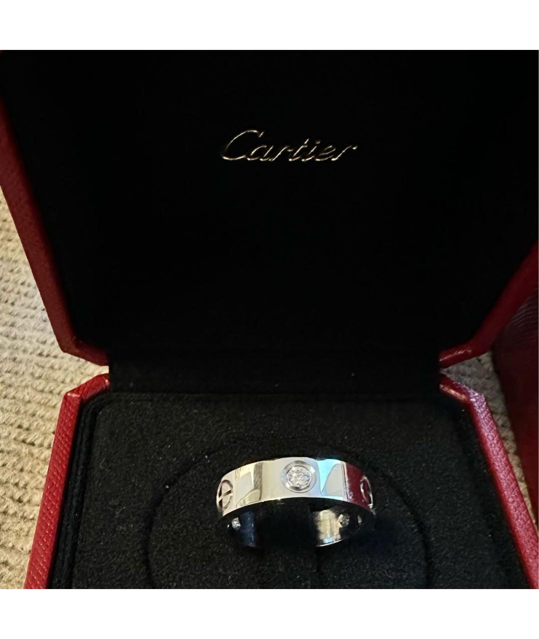 CARTIER Белое кольцо из белого золота, фото 3