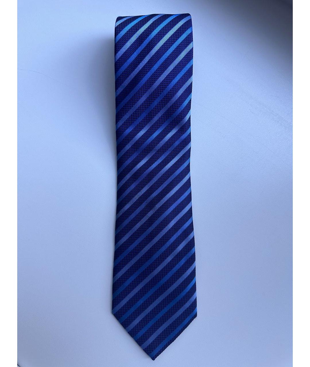 BRIONI Синий шелковый галстук, фото 5