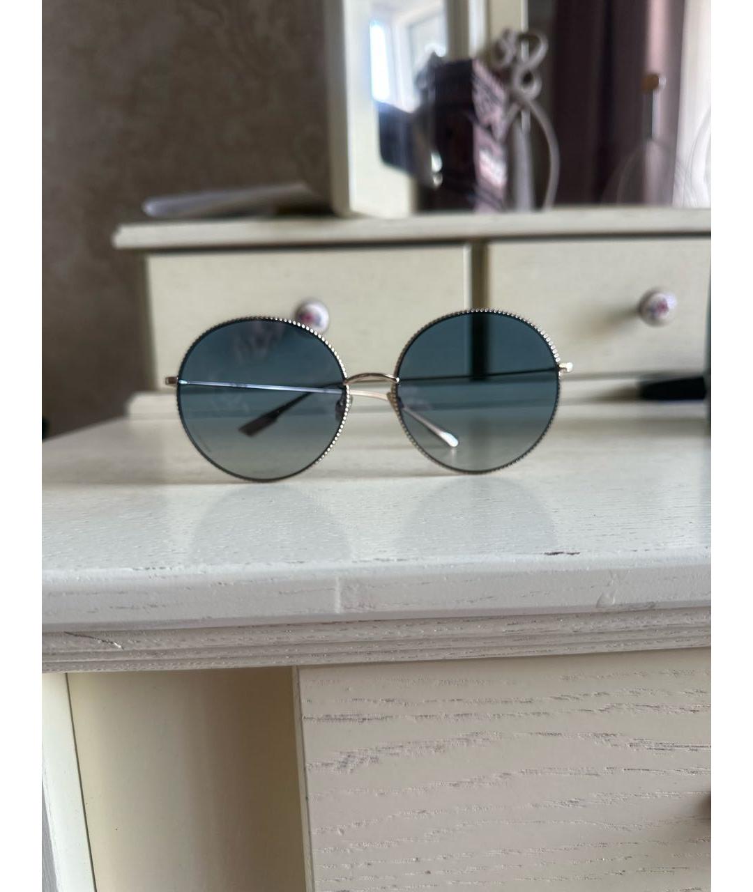 CHRISTIAN DIOR Голубые металлические солнцезащитные очки, фото 6