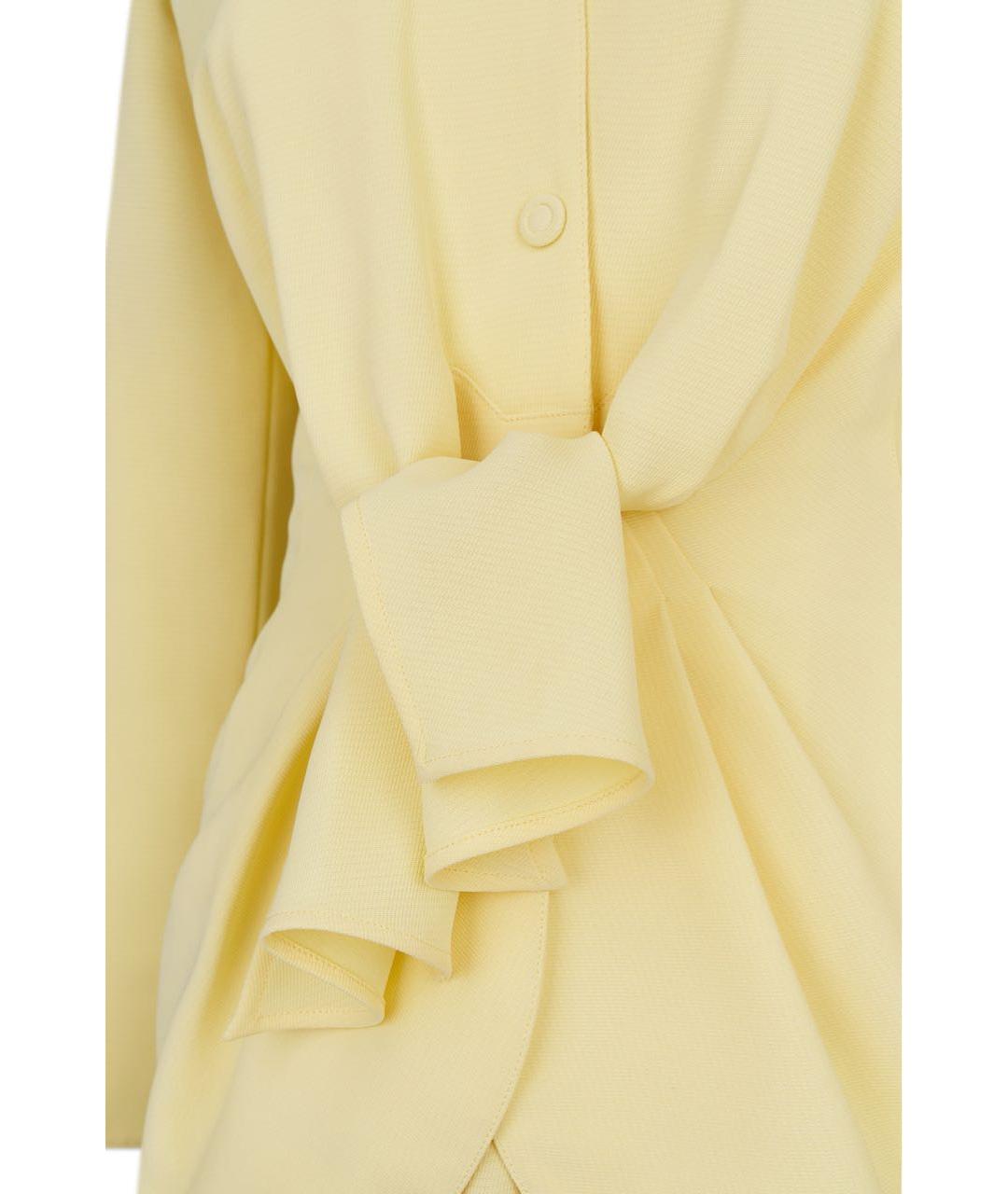 MUGLER VINTAGE Желтый костюм с юбками, фото 6